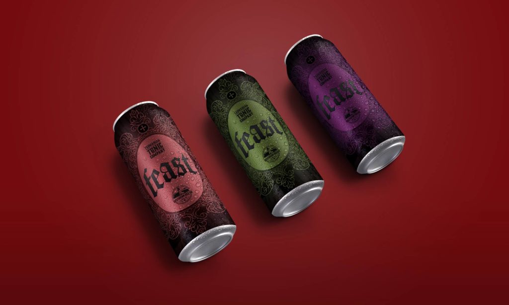 FEAST Dark Mofo 2021 ready-to-drink cans for Tasmanian Tonic Company